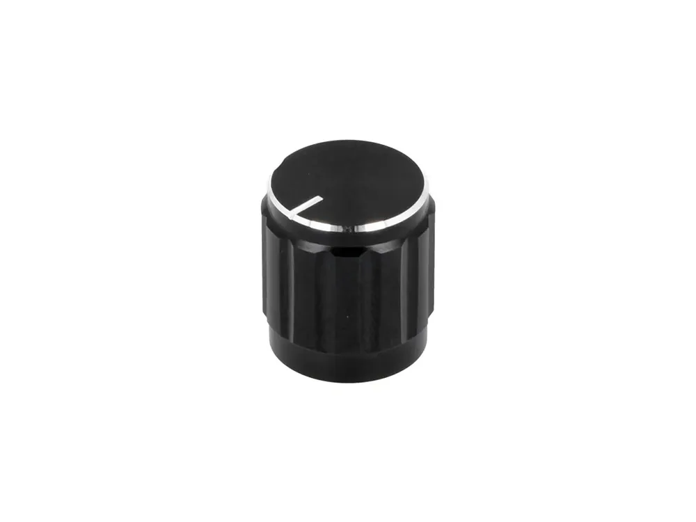 Do košíku - Hliníkový knoflík s ukazatelem GC6M-15X16 černý