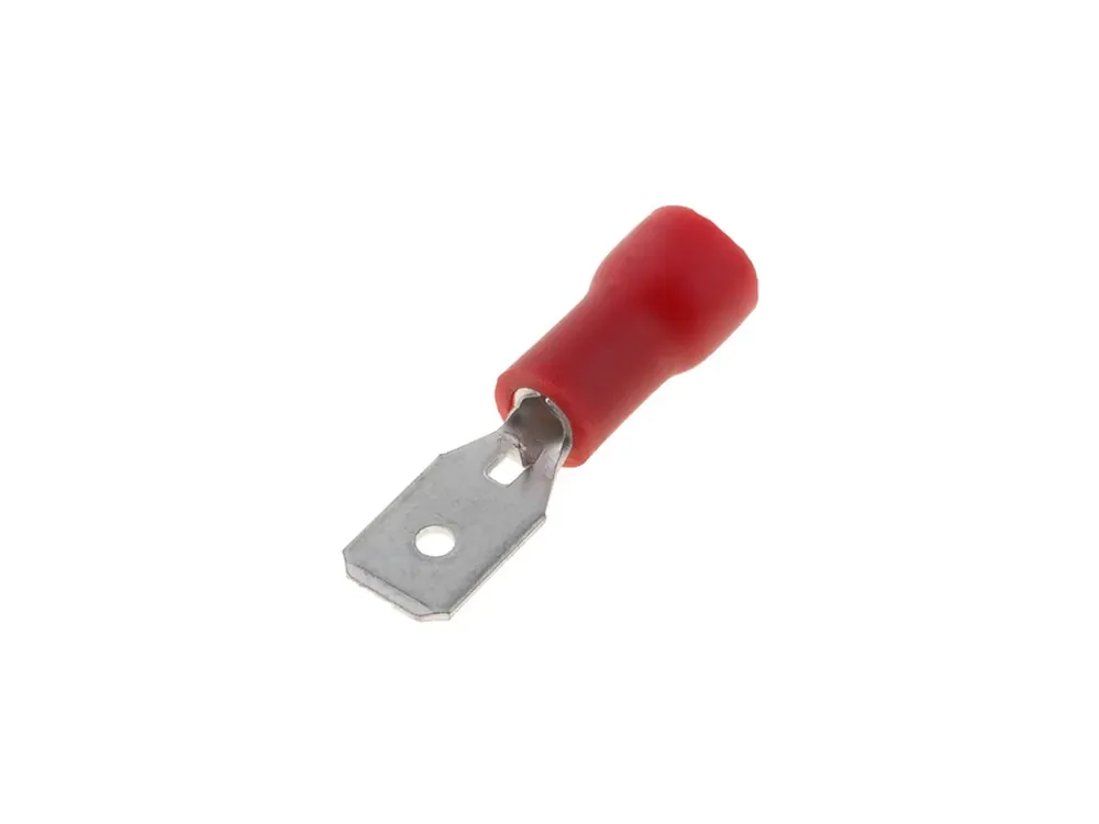 Faston 4,8x0,5mm vidlice límec červený - Nově v nabídce