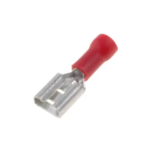 Faston 6,3x0,8mm zásuvka límec červený - Kupte nyní