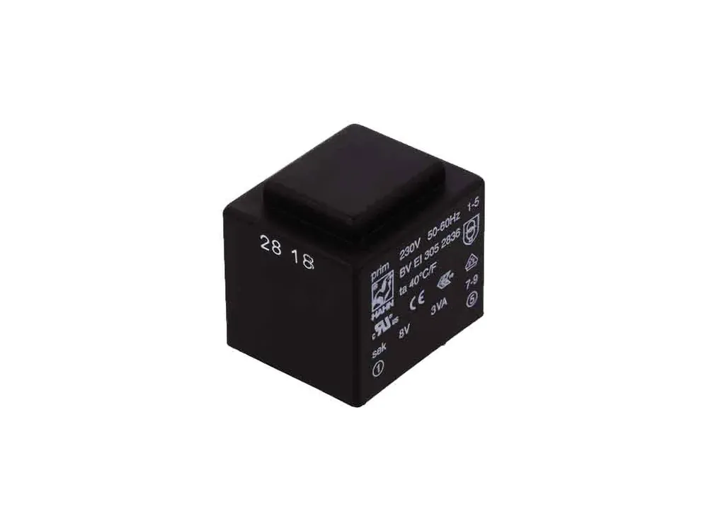 Zlevněno - Hahn BV EI 305 2836 transformátor 3VA 230V//8V