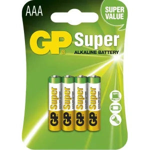Ušetřete nyní - Alkalická baterie AAA (LR03) GP Super, 4ks