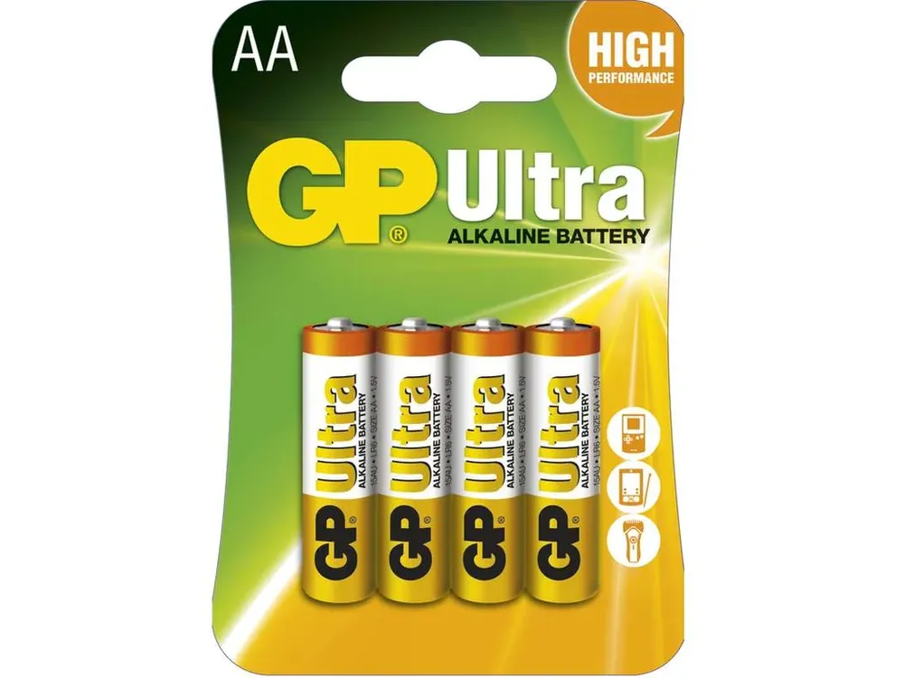 Sleva | Alkalická baterie AA (LR6) GP Ultra, 4ks