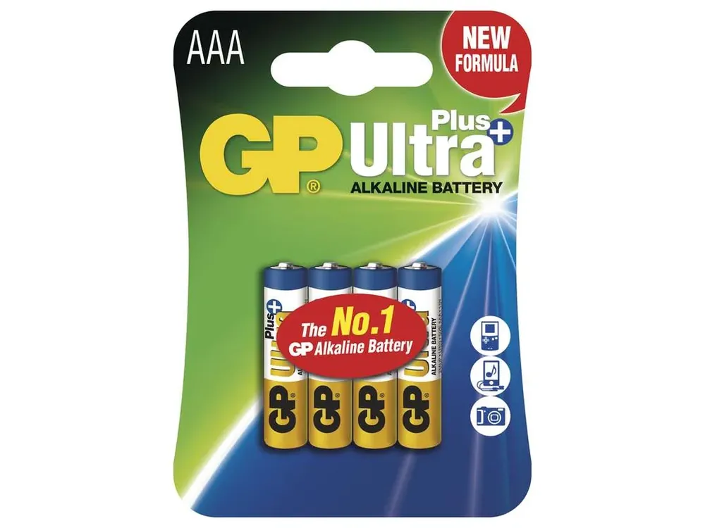 Snadné objednání - Alkalická baterie GP Ultra Plus AAA (LR03), 4ks