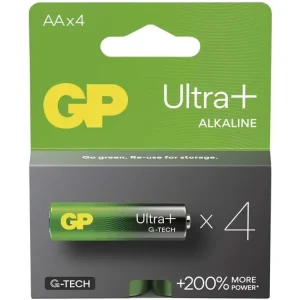Speciální cena - Alkalická baterie GP Ultra Plus AA (LR6), 4ks