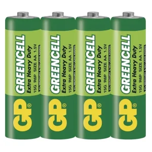 Populární | Zinková baterie AA (R6) GP Greencell, 4ks