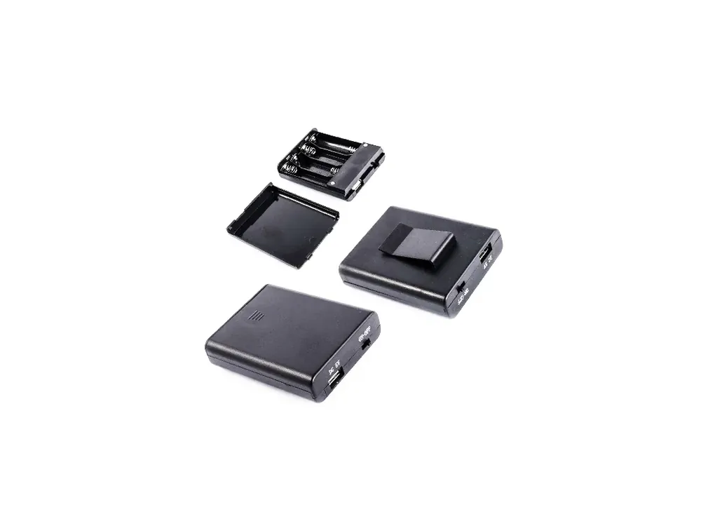 Cenová bomba - SBH341-3S/USB pouzdro na baterie 4xAA