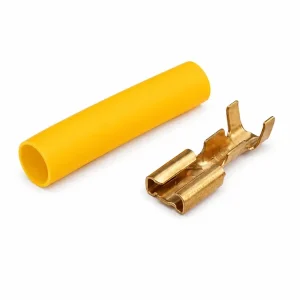 Skvělá cena | Faston zásuvka 6,3×0,8mm s bužírkou, HLF 443 858 020 030