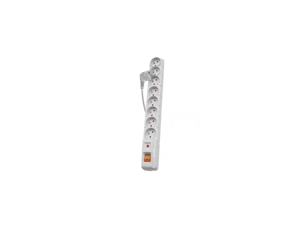 Přepěťová ochrana P53898, 8 zásuvek 1,5m šedá - Neváhejte