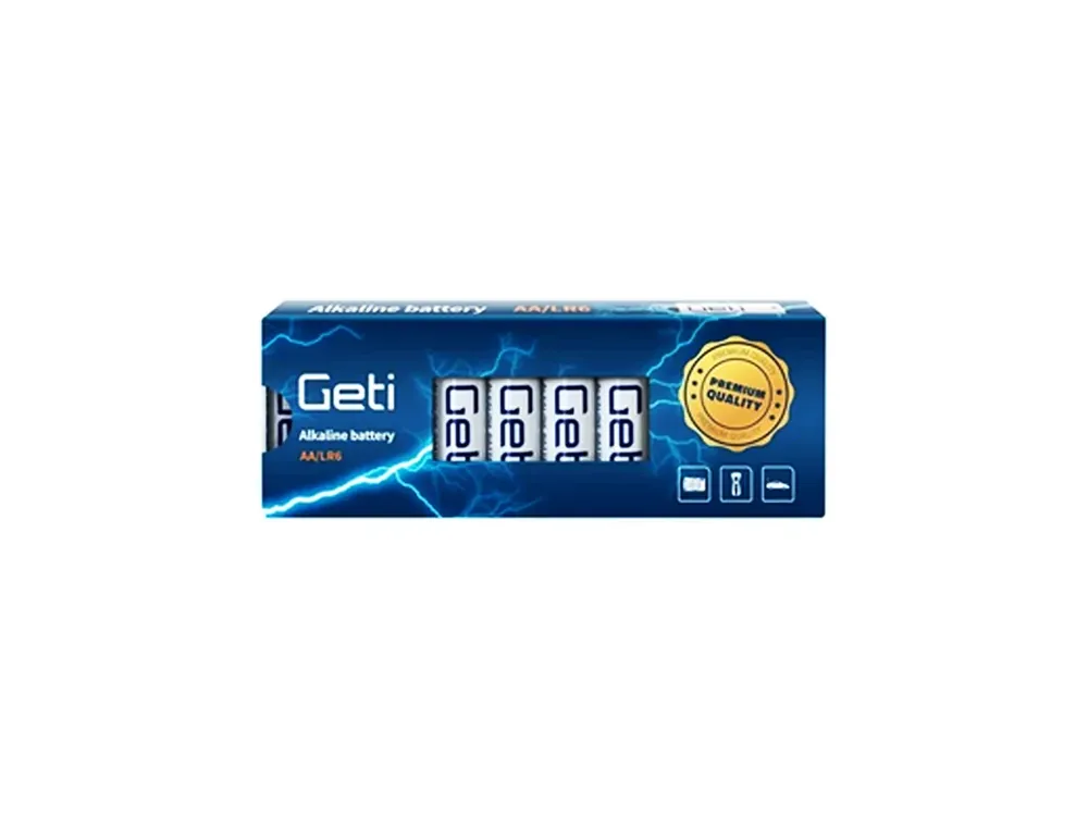 Alkalická baterie AA (LR6) Geti, 10ks - Přímo od výrobce