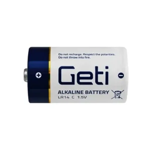 Alkalická baterie C (LR14) Geti, 2ks - Výhodná cena