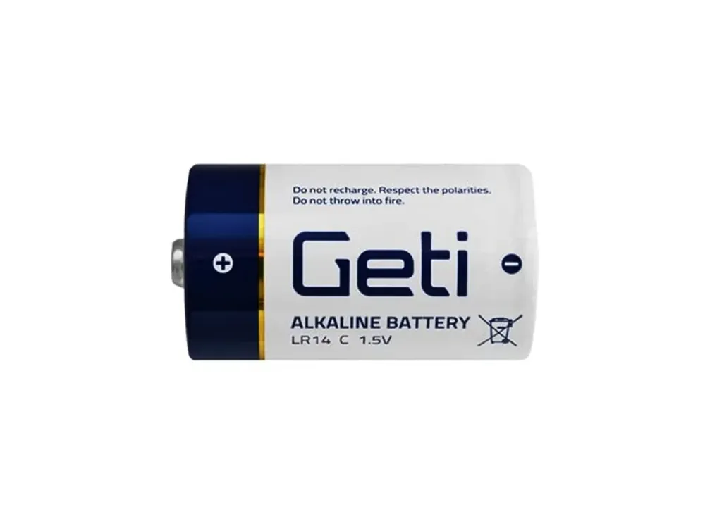 Alkalická baterie C (LR14) Geti, 2ks - Výhodná cena