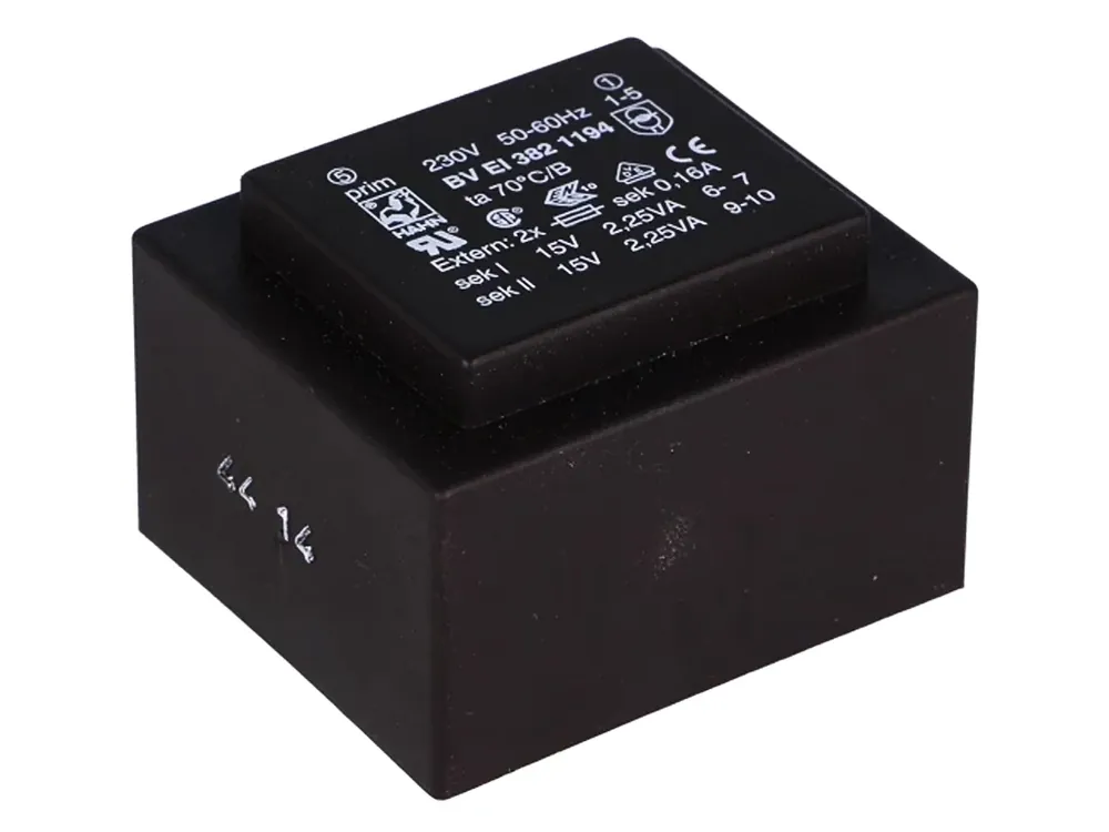 Hahn BV EI 382 1194 transformátor 4,5VA 230V//15V+15V - Nově přidáno