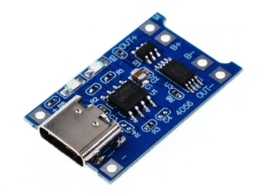 Modul TP4056 USB-C s ochrannou pro nabíjení Li-Ion článku - Skvělé hodnocení