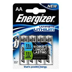Sleva navíc | Lithiová baterie AA (FR6) Energizer Ultimate, 4ks