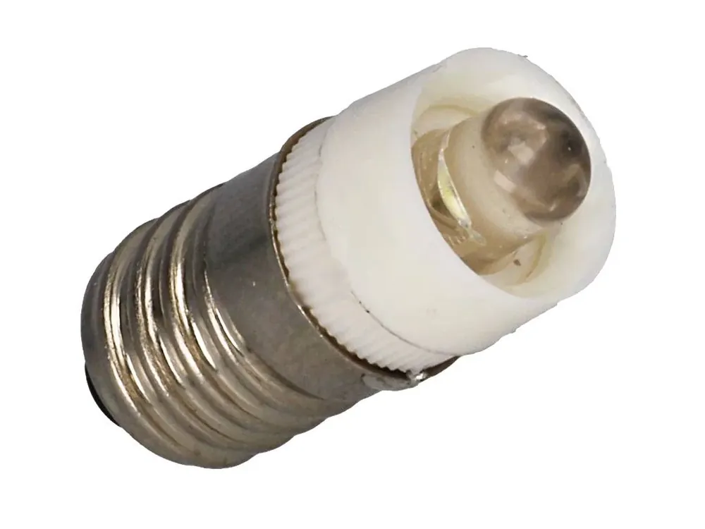 LED žárovka E10 12V bílá - Ihned k dispozici