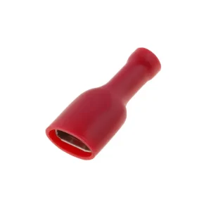 Výprodej | Faston 4,8x0,5mm zásuvka celoizol červený