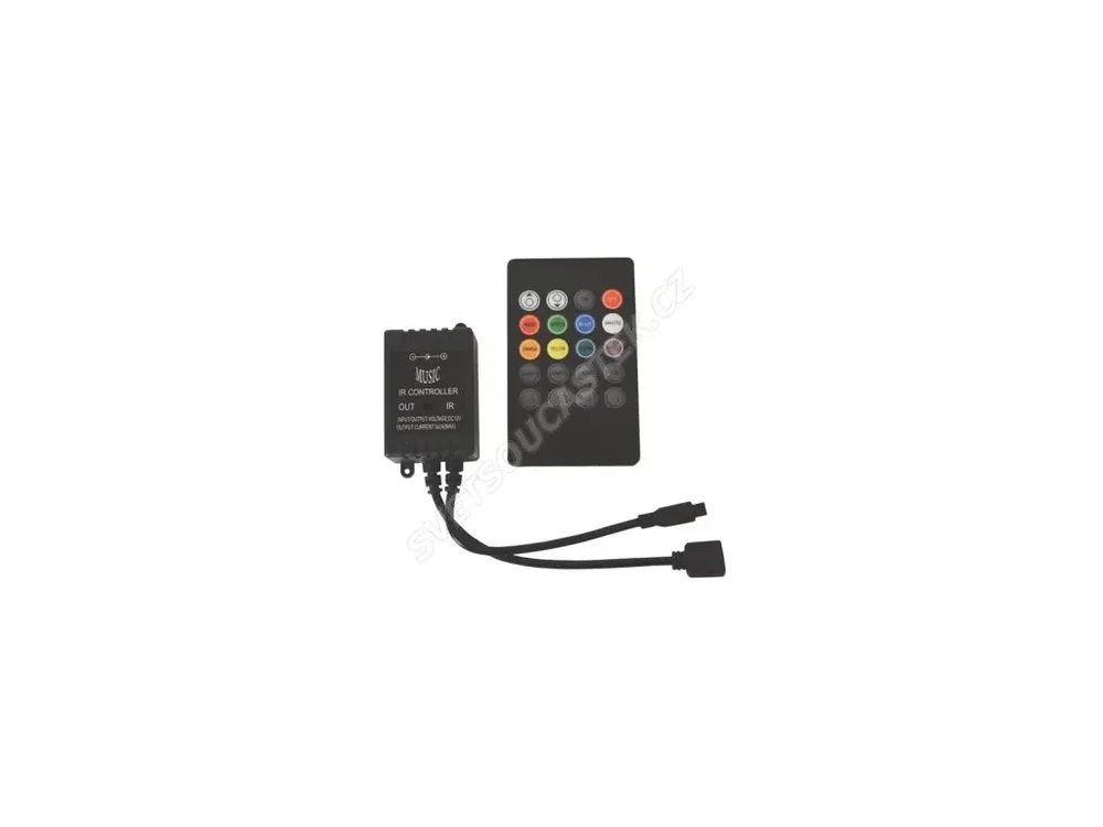 Snadné vrácení | Regulátor RGB LED pásků podle rytmu hudby s IR dálkovým ovládáním