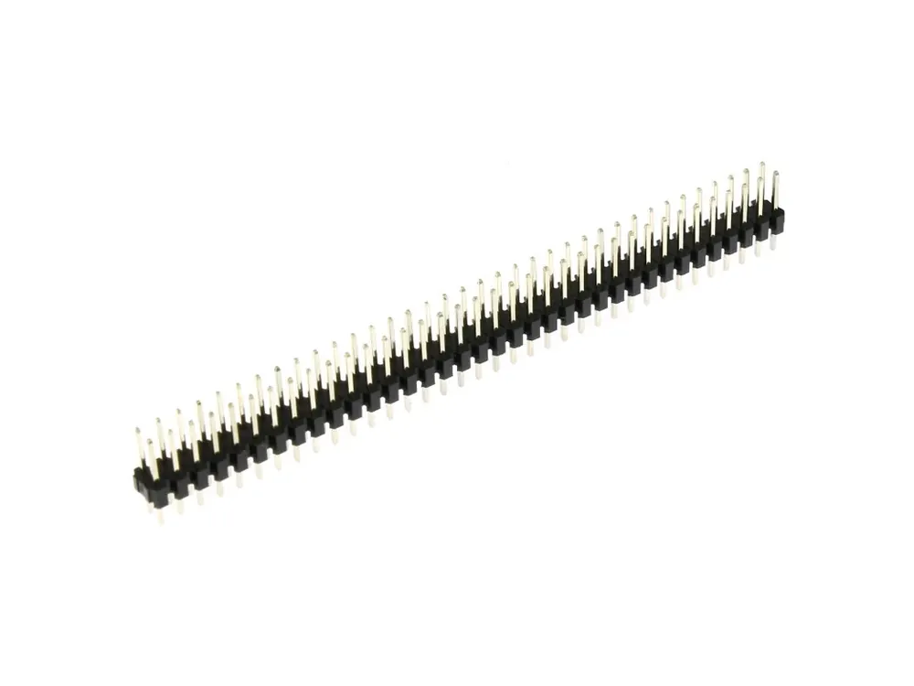 Jen po omezenou dobu | Lámací kolíková lišta přímá, dvouřadá, rozteč 2.54mm, 2x36 pinů, pozlacené kontakty