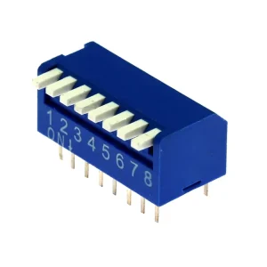 Objednat online | DIP přepínač PIANO 8pólový RM2.54 modrý