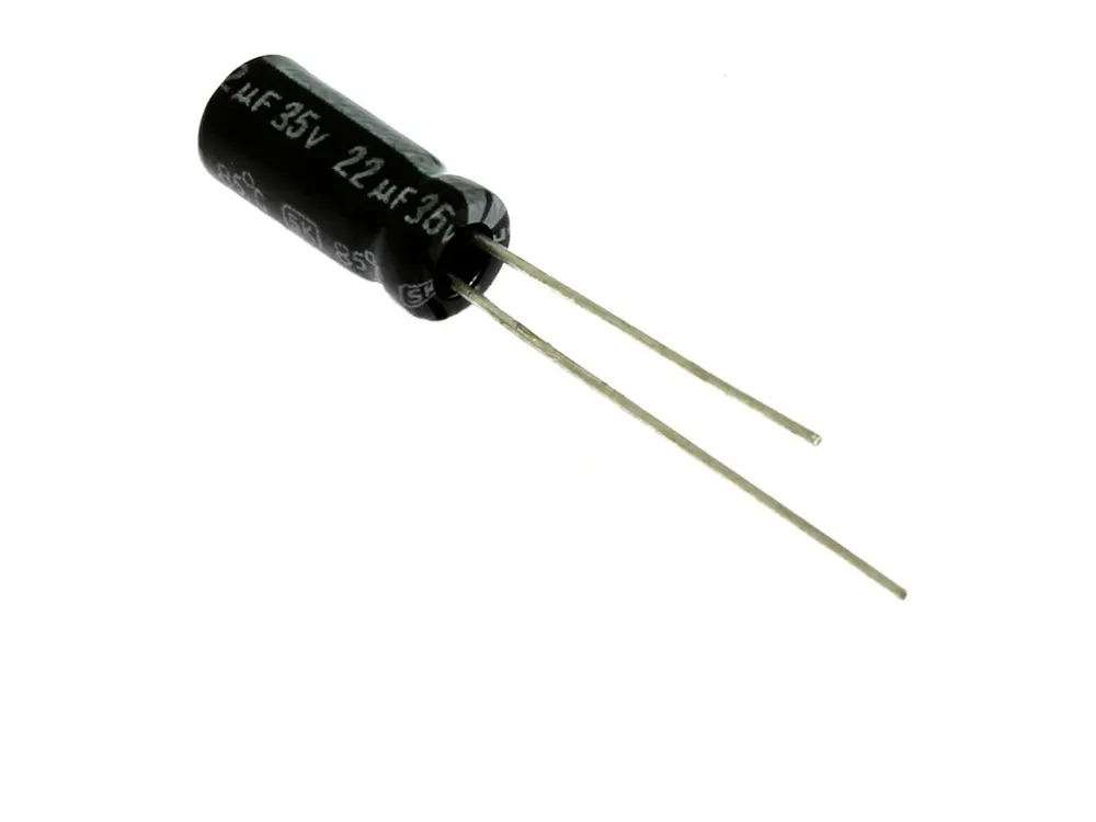 Elektrolytický kondenzátor 22uF 35V 5x11mm RM2 85°C | Nově v nabídce