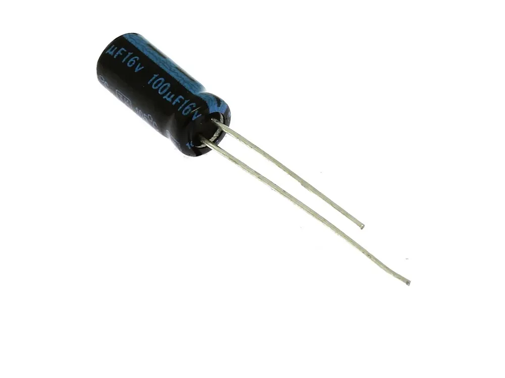 Elektrolytický kondenzátor 100uF 16V 5x11mm RM2 105°C - Nový produkt