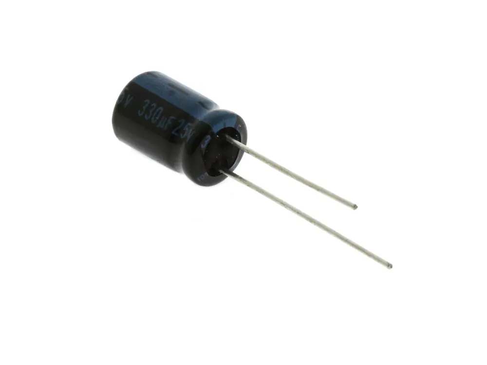 Zbývá jen pár kusů | Elektrolytický kondenzátor 330uF 25V 8x11.5mm RM3.5mm 105°C