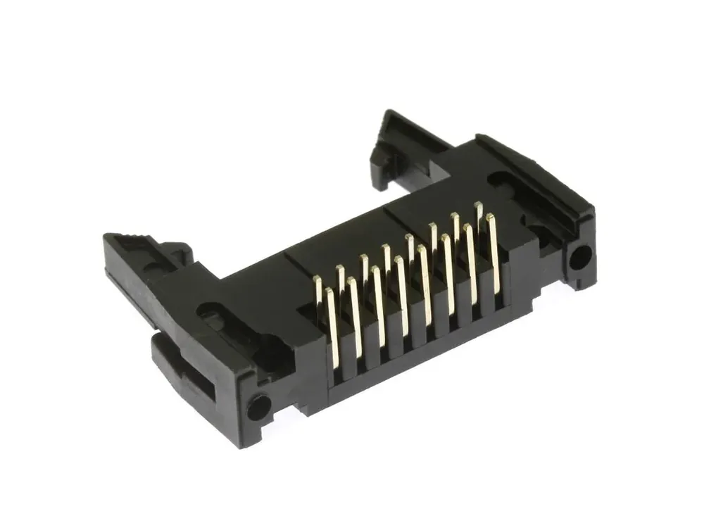 Výborné hodnocení | Konektor IDC pro ploché kabely, 16 pinů (2x8,) RM2.54mm, do DPS, úhlový 90°