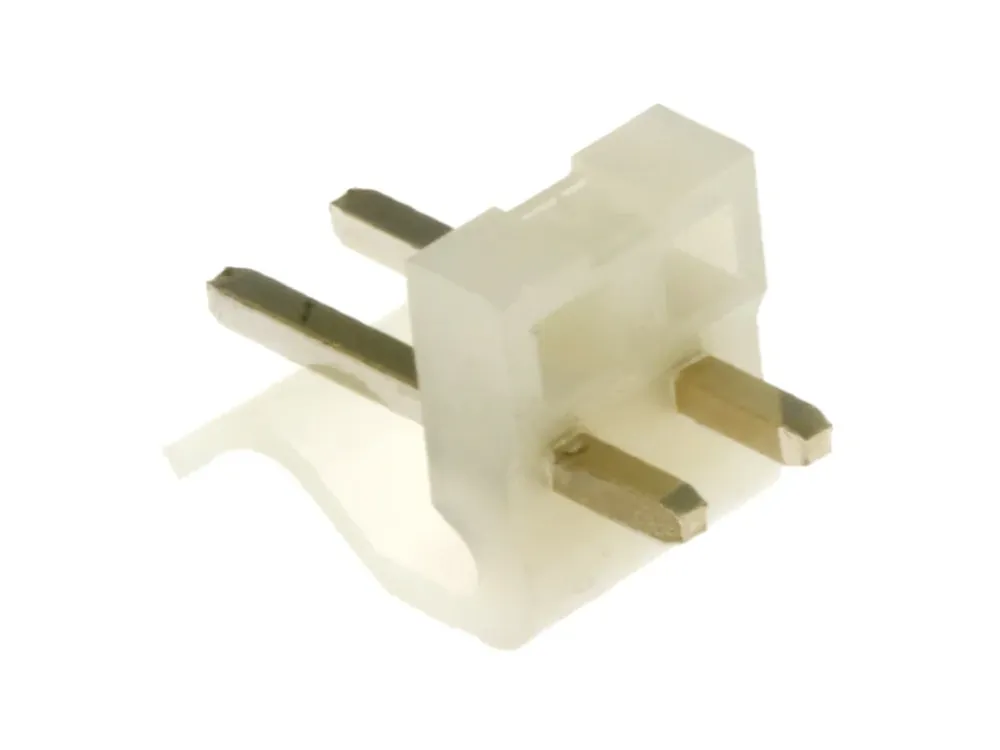 Výhodná koupě | Konektor se zámkem, 2 piny (1x2), do DPS, RM3.96mm, přímý, pozlacený