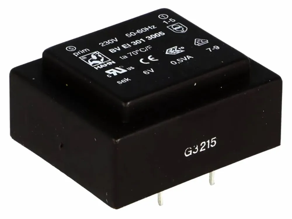Mezi nejprodávanějšími - Hahn BV EI 301 3005 transformátor 0,5VA 230V//6V