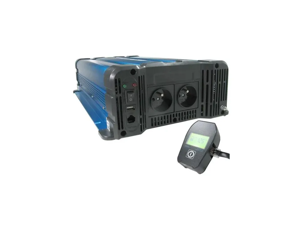 Solarvertech FS4000 měnič napětí 24V/230V 4000W čistý sinus s ovladačem - Zvýhodněná cena