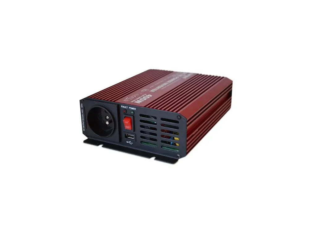 Přímo z továrny - Carspa P400 12V/230V 400W čistý sinus + USB