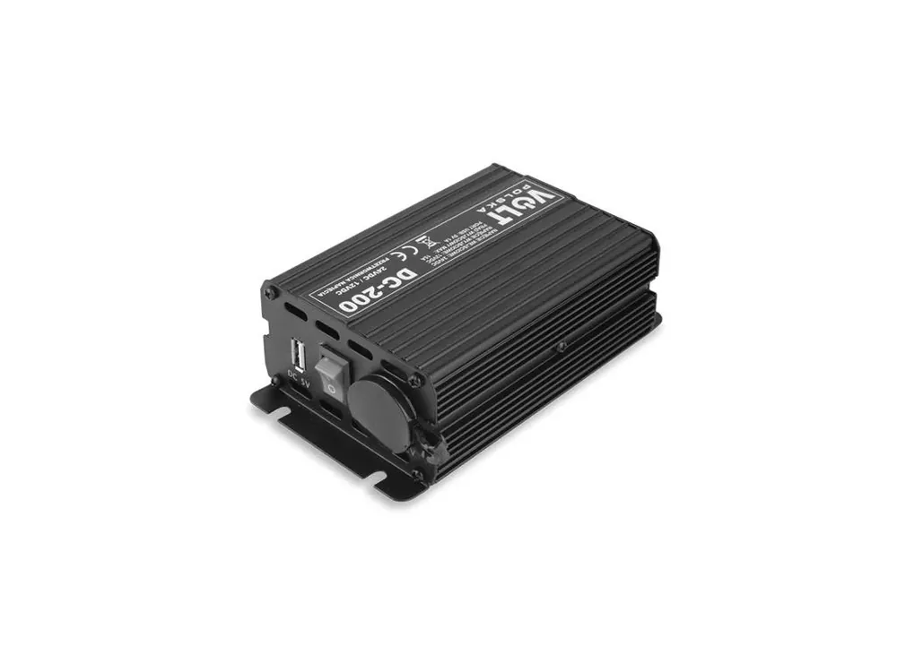 Právě uvedeno na trh | Volt DC200 24/12V 15A měnič napětí 200W s USB