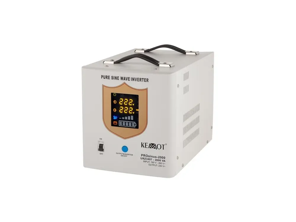 KEMOT PROsinus-2000 záložní zdroj 12V 230V 2000VA 1200W White | Výhodná cena