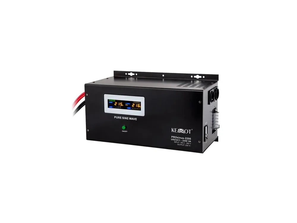 Pospěšte si | KEMOT PROsinus-2200 záložní zdroj 12V 230V 2200VA 1600W Black nástěnný