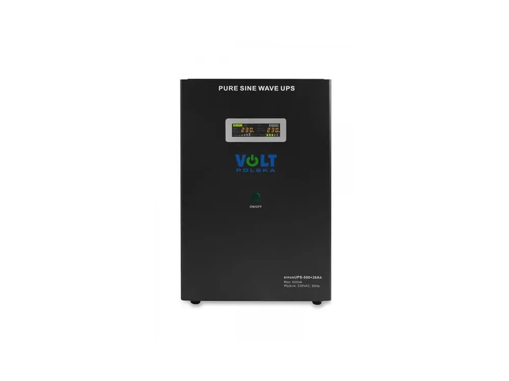 VOLT Sinus UPS 500 záložní zdroj 12V 230V 500W + baterie 26Ah Black | Akční cena