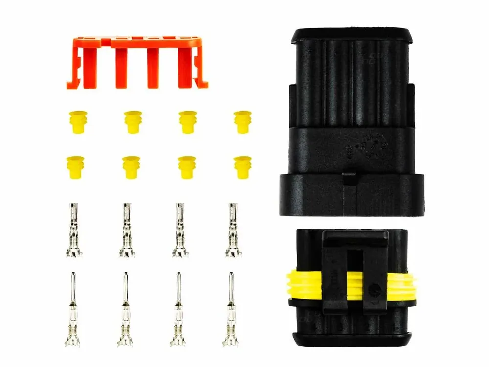 Sada voděodolného konektoru Superseal 1.5, 4-pin (samec+samice) - Skvělá cena
