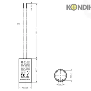 Objednat online - Motorový rozběhový kondenzátor 2uF 400V Hydra MD MKP