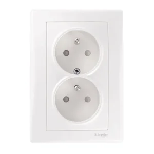 Doporučujeme | Sedna SDN2800521 dvojzásuvka 2x2P+PE 250VAC 16A clonky, bílá