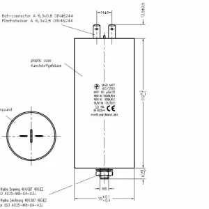 Nabídka dne | Motorový rozběhový kondenzátor 80uF 285V Hydra MAB MKP