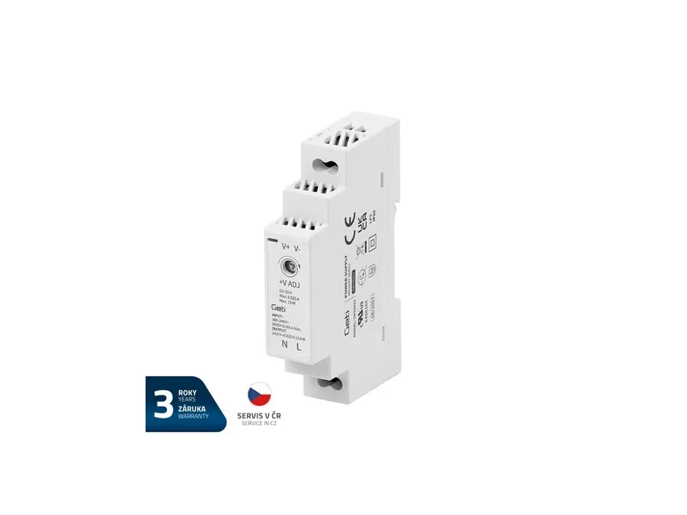 Bezpečná platba - Geti GPS2415 zdroj spínaný 24V/0,625A