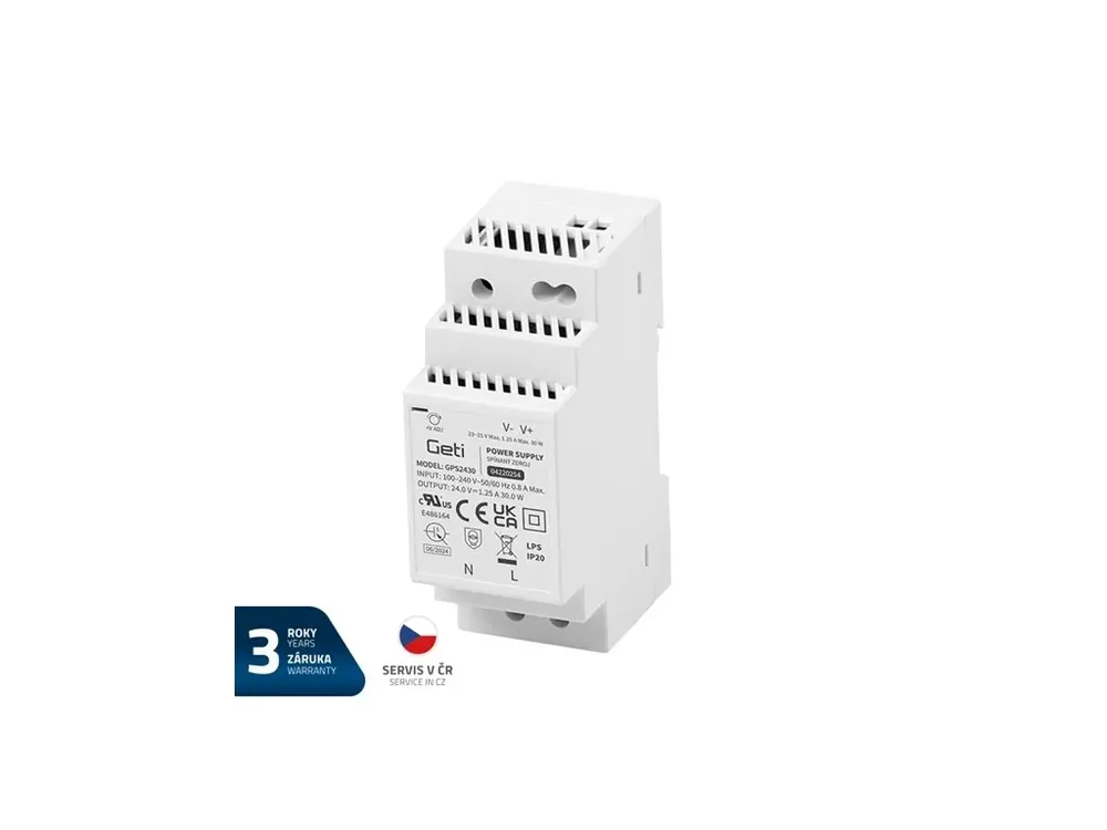 Geti GPS2430 zdroj spínaný 24V/1,25A | Nenechte si ujít nabídku