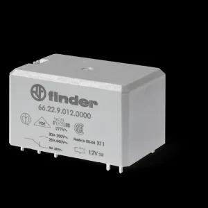 Premium - Relé 24V DC, DPDT, 30A, Finder 66.22.9.024.4000