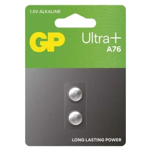 Speciální nabídka | Alkalická knoflíková baterie A76F (LR44), GP Ultra plus, 2ks