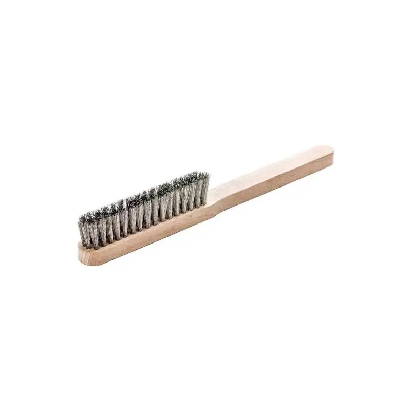 Bezpečný nákup - Ruční kartáč jemný z nerezové oceli krimpovaný 0,15 mm LESSMANN