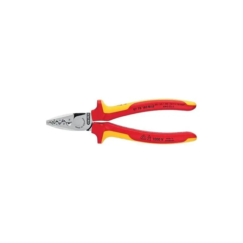Lze objednat - Kleště krimpovací 180 mm VDE 0,25-16 mm2 2K KNIPEX