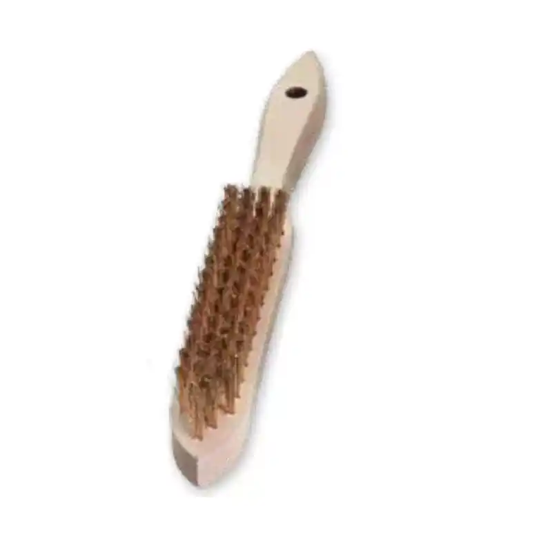 Ruční kartáč, pomosazený, 0,3 mm, 4-řadý, LESSMANN 105.441 - Slevy