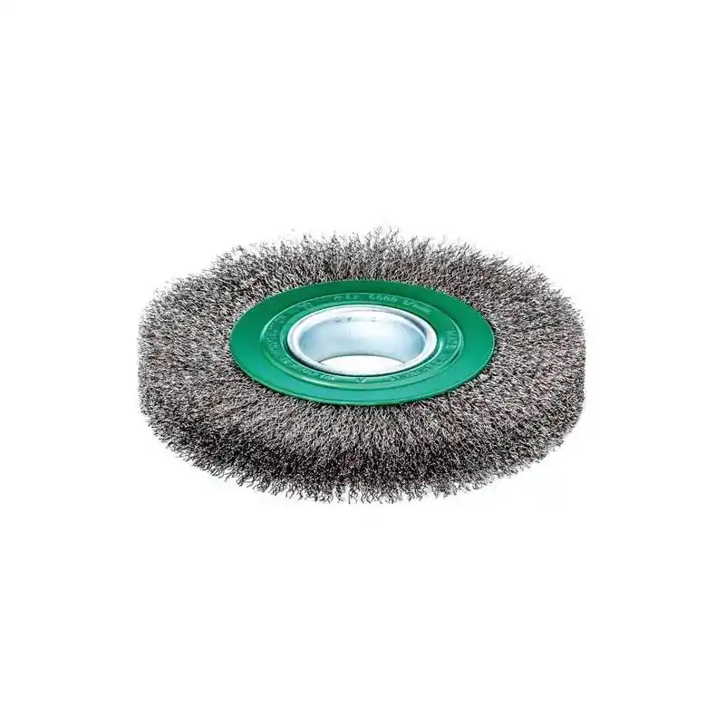 Kulatý kartáč LESSMANN z nerezové oceli 125x21/23 mm, lisovaný 0,3 mm - Speciální cena