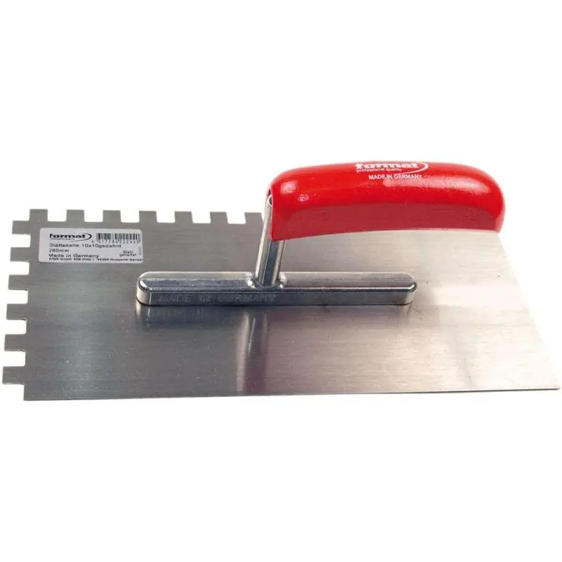 Zednická lžíce zoubkovaná 280x130mm 6x6mm FORMAT - Sleva