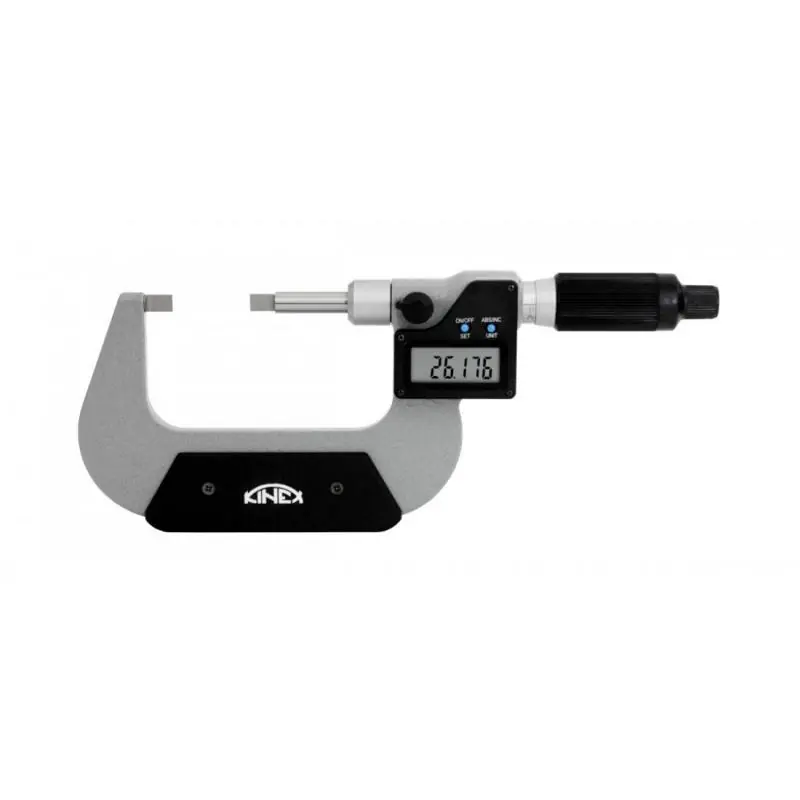 Velmi žádaný produkt | Digitální mikrometr na zápichy KINEX 50-75 mm, 0.001mm, rychloposuv - 2mm/ot., DIN 863, IP 65