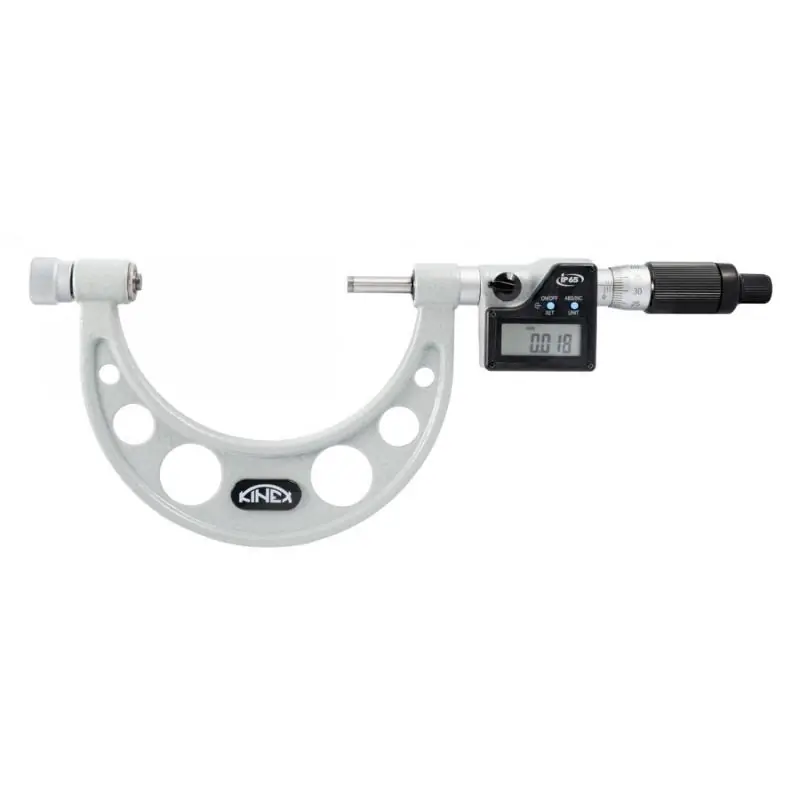 Digitální mikrometr třmenový KINEX 800-900mm, 0,01mm, DIN 863, IP65 | Rychlá expedice